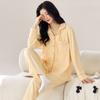 Thickened Couple Pajamas Long-sleeved Thick German Velvet Large-size Home Autumn and Winter Men's and Women's Warm Loungewear Suits Can Be Worn 