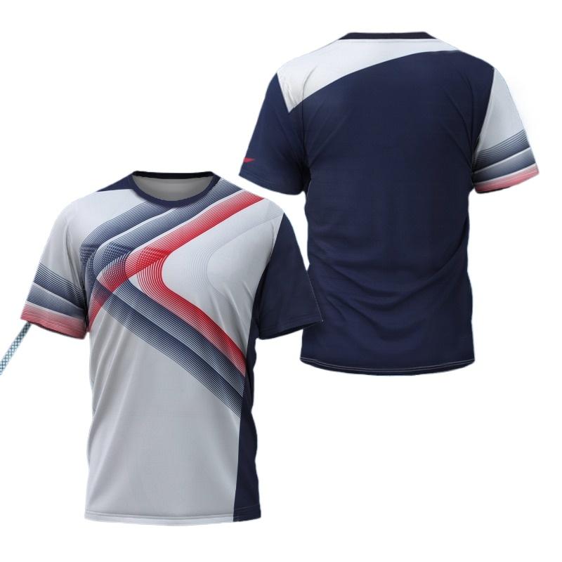 KINA Drak Bordtennis Grafisk T-shirt för Män Kläder Mode Badminton Sport T-shirt Ping Pong Tröja Gym Fitness T-shirts