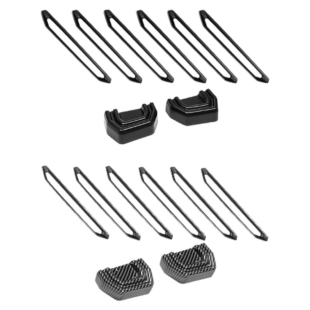 8PCS/Set New Jetour 2025 2024 Jetour T2 Carbon Fiber Style Roof Cover Rack Decorative Plate Strip Iuggage