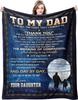 1PC Gift To Dad Thin Blanket for Father's Day Anniversary Birthday Mother's Day for Mom Wife Sister Grandma Abuela Soft Throw