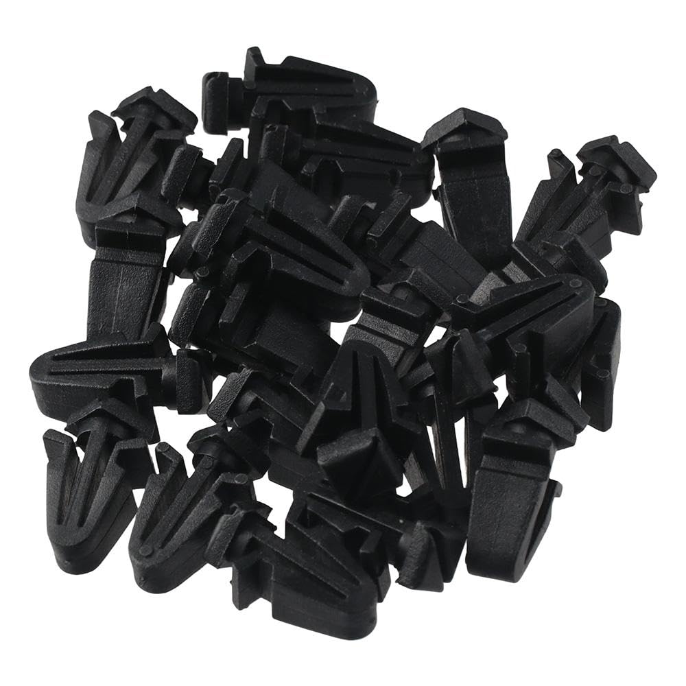 Qicarkey 50 stuks Grille Bevestigingsclip 01553-03831 0155303831 Zwarte Clip Vervanging
