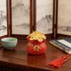 Resin Money Tree Statue Blessing Bag Figurines Decorative Sculptures Fengshui Ornament for Office Home Desk Decors