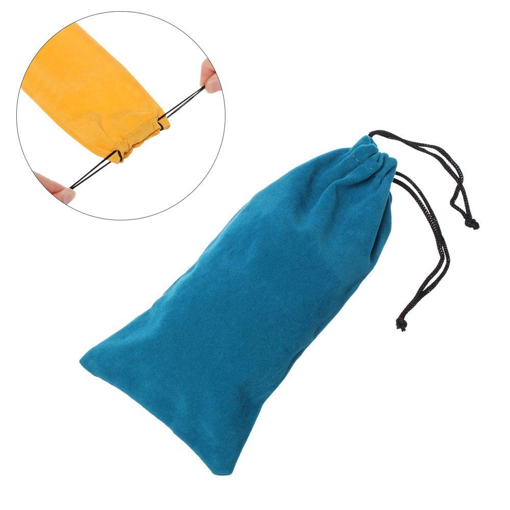 Brillenkoker Effen Kleur Brillen Etui Brillen Doek Zakjes Zakjes met Trekkoord Zonnebril Tas