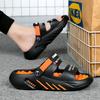 Chaussures de sport pour hommes pour hommes 2024 Été Sandales pour hommes Baskets décontractées Sandales pour hommes Sandales plates en cuir véritable Pantoufles pour hommes Vente
