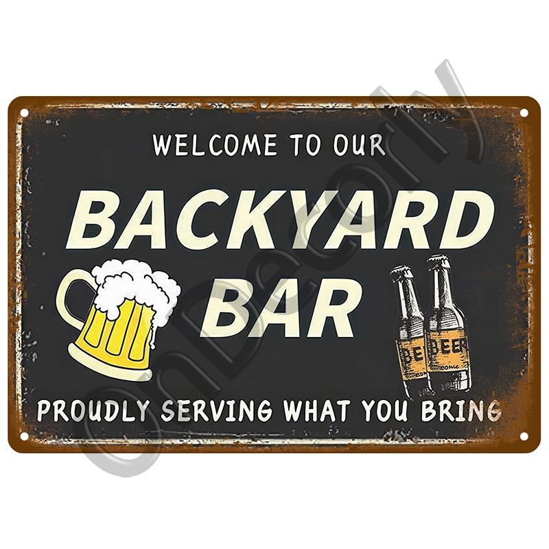 Vintage Tin Sign Wall For Pub Bar Man Cave Decorative Plates Decor Art Retro Drink Beer Wine Metal Sign Poster Whiskey Plaque