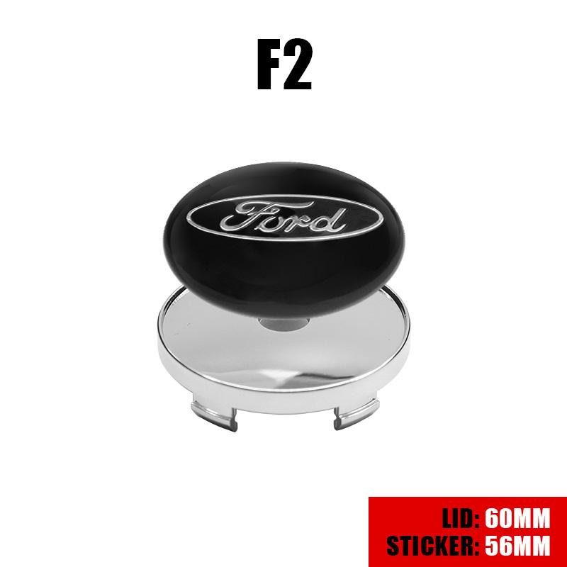 4PCS 56/60mm Car Wheel Center Hub Caps Tire Hubcap Rim Covers Emblem For Ford Focus Mk2 Mk3 Ranger Mondeo Mustang Kuga Fiesta CVS1