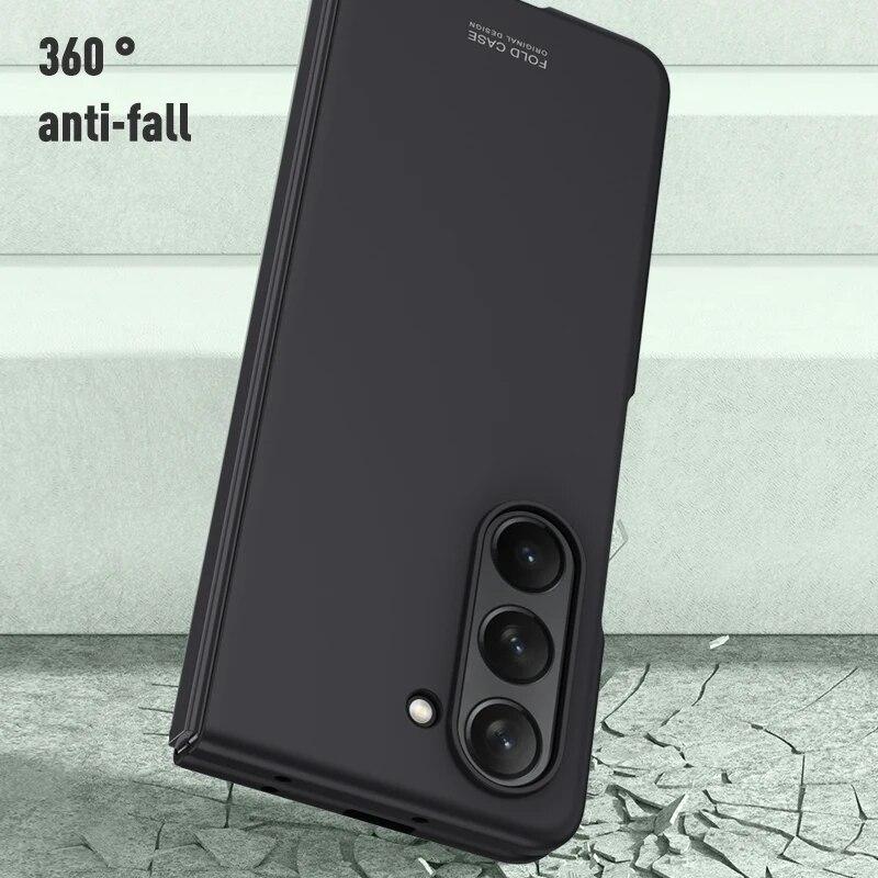 For Samsung Galaxy Z Fold 5 4 3 ZFold5 Case Matte Skin-friendly Ultra Thin Folding Shockproof Protection Plastics Hard Cover