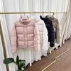Women's 2024 Korean Style Petite White Duck Down Puffer Jacket - Trendy Winter Short Jacket.