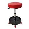 Rolling Garage Stool Round Mechanic Adjustable Multipurpose Pneumatic Creeper Seat
