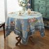 European Style Chenille Tablecloth with Tassel Lace - Rectangular Coffee Table Cover, Light Luxury Design