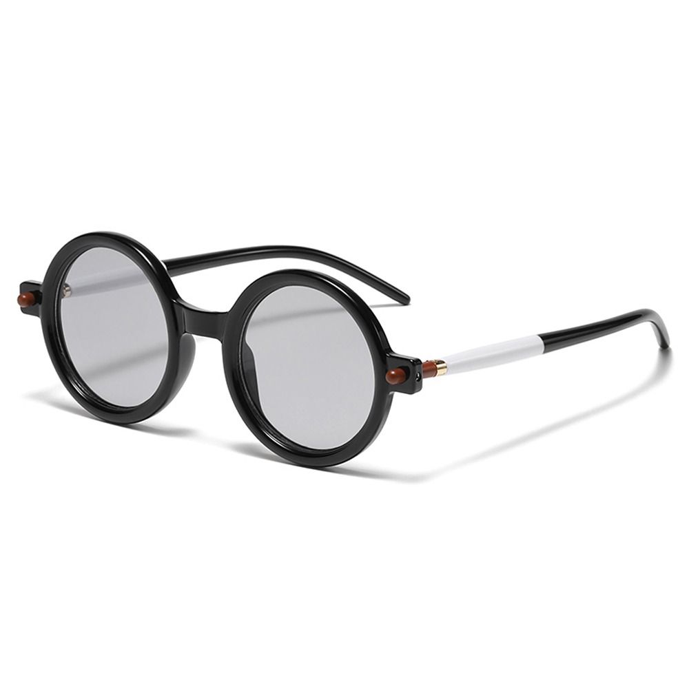Literarische Sonnenbrille mit rundem Rahmen, modische Retro-Sonnenbrille, trendige Street Wear-Sonnenbrille, vielseitige Brille