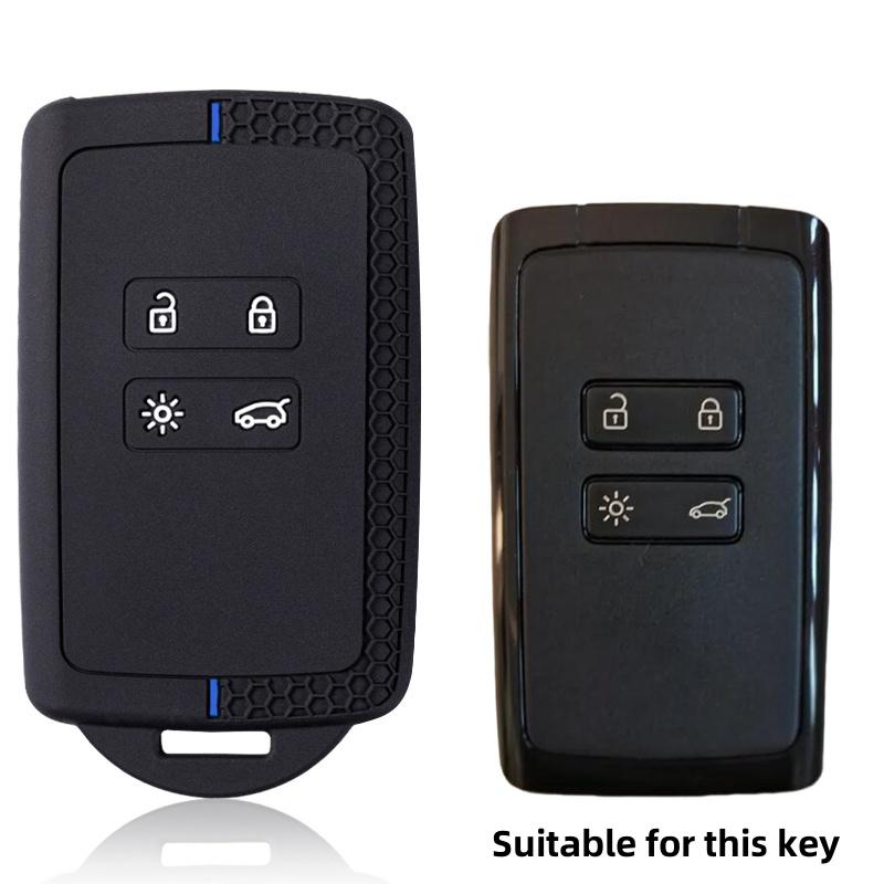 Silikon Auto Schlüsselanhänger Hülle für Renault Koleos Kadjar Clio Captur Megane Talisman Espace Zoe Scenic 4 Arkana Dacia Sandero