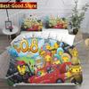 Housses de couette Ensembles de literie Wobbly & Life Simple Jumeau Complet Queen King Size Couette Anime Housse de lit Ensemble de taies d'oreiller