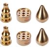 Miupoo Incense Holder, Coil Incense Burner, Incense Cone Burner, Incense Sticks Burner, 3 Styles Brass,6 Pieces