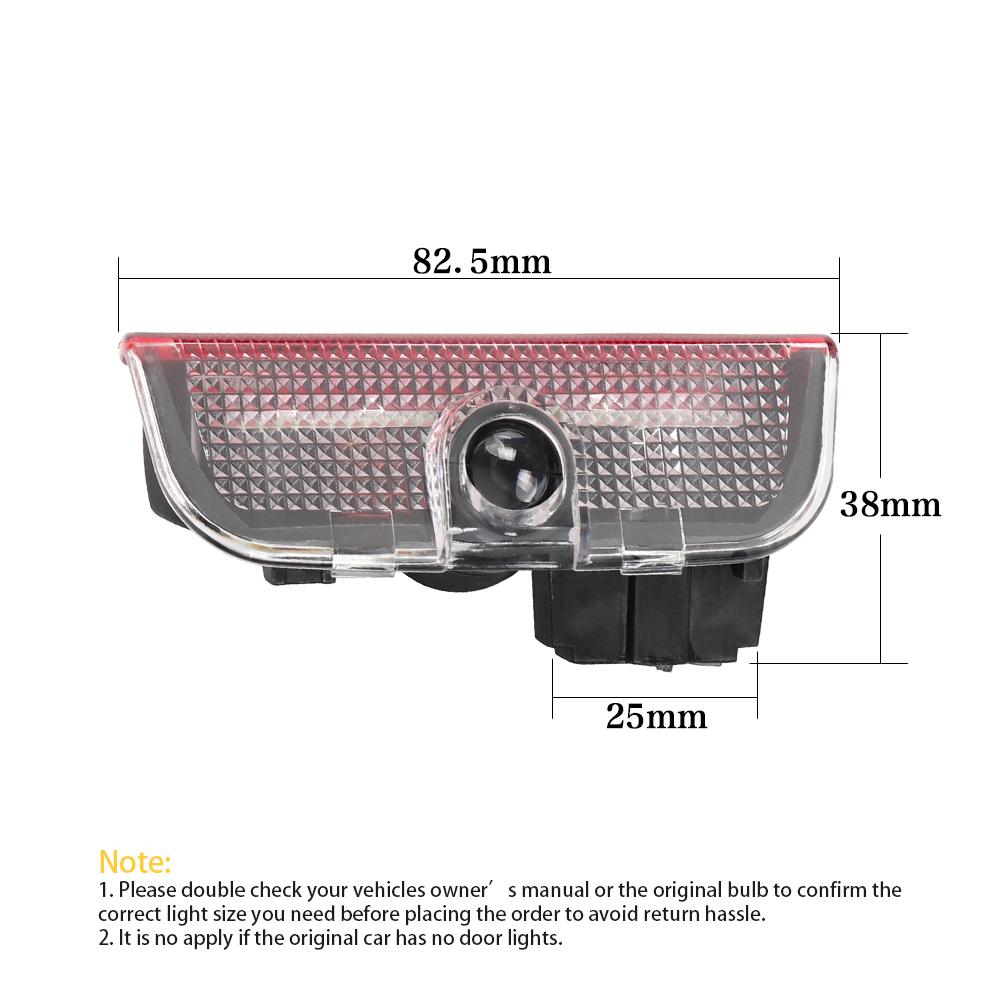 LKPP1 NEW LED Car Door Ghost Shadow Welcome Warning Light Accessories For Skoda Superb 2 MK2 3 MK3 3U 3V 3T B5 B6 B7 B8 2009 - 2020