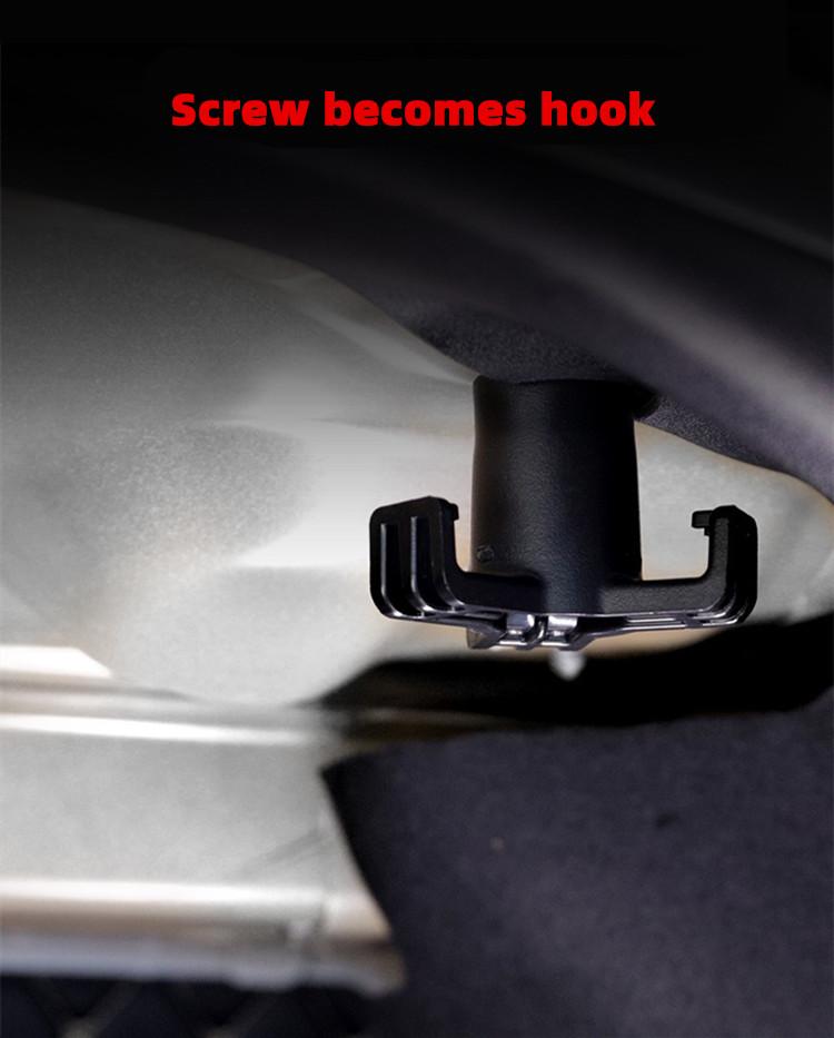 For Tesla Model 3 Accessories Load Bearing Exceeds 20kg Car Trunk Hook Practical Durable Bolt Cover Mounting Holder Rear Racks