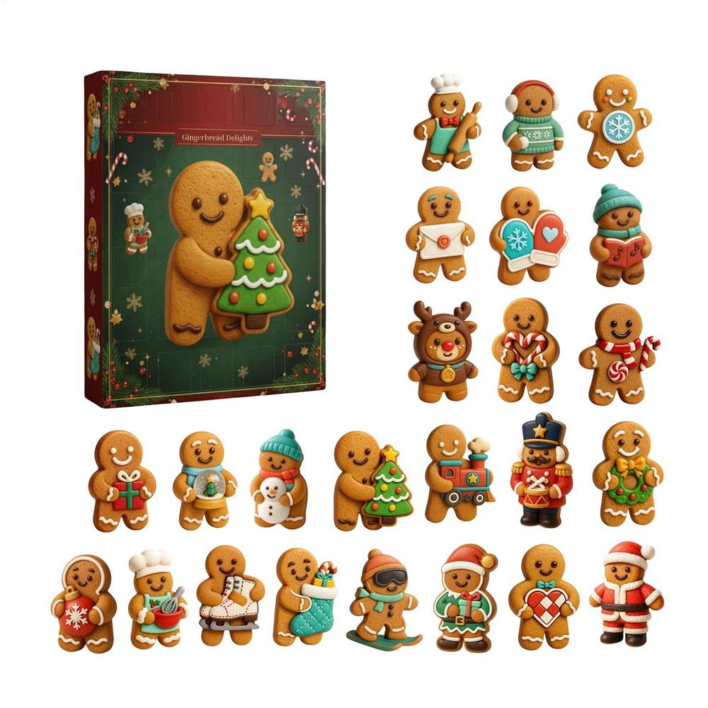 2025 Christmas Ornament 2D Acrylic Holiday Pendants 24 Days Advent Calendar Countdown Home Decor for Front Door Office Wall