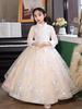 Autumn & Winter Thickened Girls' Birthday Princess Dress - Flower Girl, Wedding Host, Piano Performance Costume