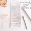 Waterproof PVC Hot Stamped Silver Flower Notebook Stickers