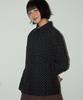 SOME PLACE Dot Asymmetrical Frill Layered Lovely Long Sleeve Blouse Shirt [Black]