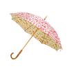 Paraguas largo de 50 cm con patrón Isago, fabricado en Japón, para días soleados y lluviosos, diseño japonés Komiya Shoten para mujer (Sakura)