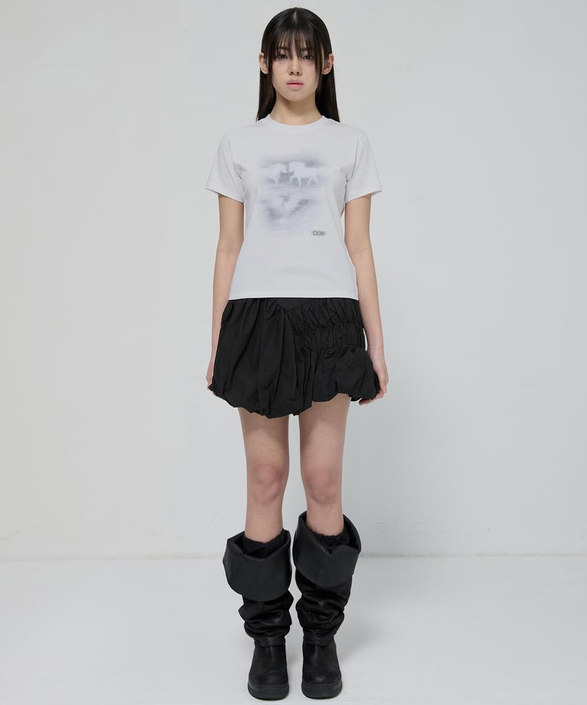 Peulleeoeob Miyu T-Shirt (Fl-132_White)