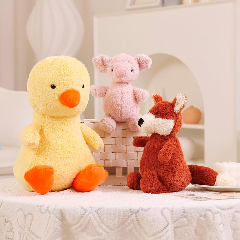 Cute Forest Animal Pig Penguin Plush Toy Peanut Series Stuffed Animal Claw Machine Doll Soft Pillow Kids Gift