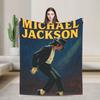 Retro Michael Jackson Blankets Flannel Print Portable Ultra-Soft Throw Blankets for Bed Car Bedspread
