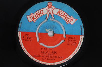 7inch Record SHIRATI LUO VOICE JAZZ - S.l.v.j. Pek / Okoth Ja Ranen OK7800 KING KONG 1974 Kenya World Music Used