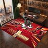 Kansas City Chiefs Personalized Crystal Velvet Carpet, Customized Name Text Soft Anti‑Slip Rug for Living Room Bedroom