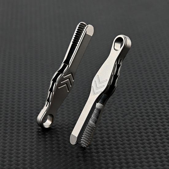 Titanium Alloy Small Tweezers Rustproof Corrosion Resistant Non-Slip Design Compact Size Portable Mini Tweezers