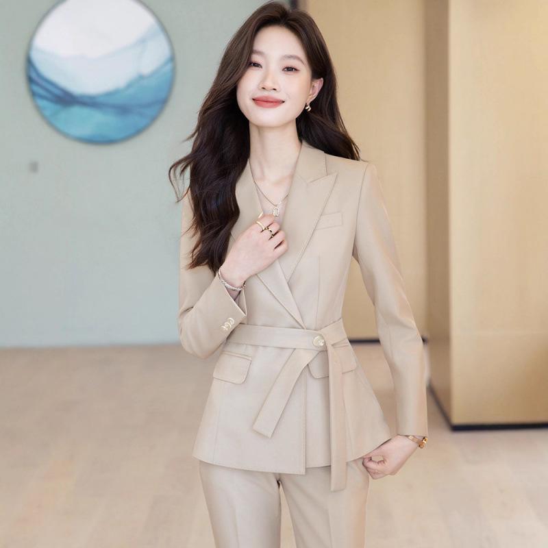 High-End Goddess Style Suit: Formal Two-Piece Set for Workplace Elegance