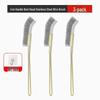 Stainless Steel & Copper Wire Brush with Handle for Kitchen, Grill & Crevice Cleaning, Rust & Stain Remover