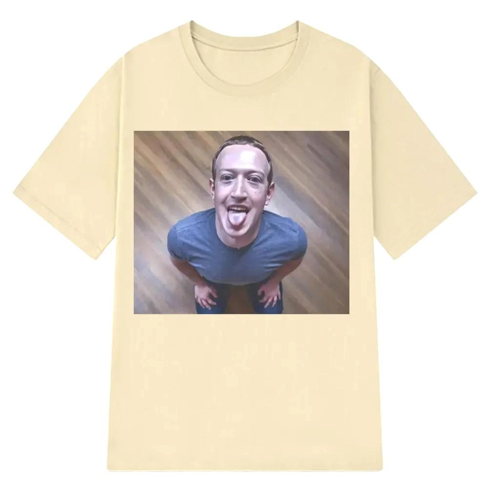 Plus Size Funny Brain Rotting Expression Tshirt Mark Zuckerberg Good Joke Tshirt for Women Shortsleeve Tshirt Funny Tee Tops