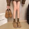 Retro Platform Boken Shoes Women's 2025 Spring New Versatile Small Retro Heightening Casual Soft-soled Loafers