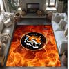 Hull City Football Print Crystal Velvet Rug, Comfortable Water Absorbent Non Slip Indoor Floor Carpet