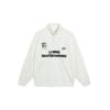 Li Ning Sweatshirts Unisex Ivory Stand Collar Moderate Regular AWDT225-2