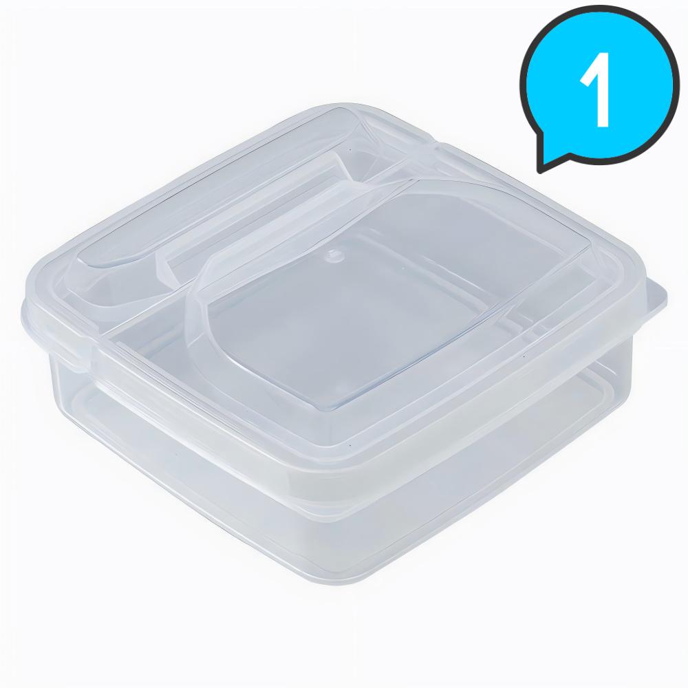 Refrigerator Butter Cheese Storage Box, Fruit And Vegetable, Sauce Packaging Box, Suitable For Going Out, Picnic, Transparent