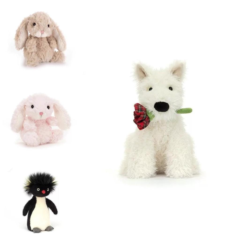 Creative Plush Toy Keychain With Bunny And Cat Characters For Kids Gift And Collectible Fun
