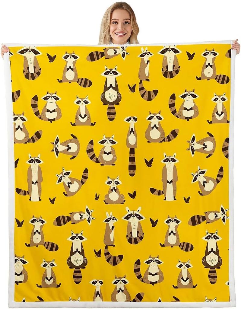 Fairy and Flower Pattern Blanket Soft Flannel Throw Kids Room Decor Magical Fantasy Theme Bedding for Girls Nursery