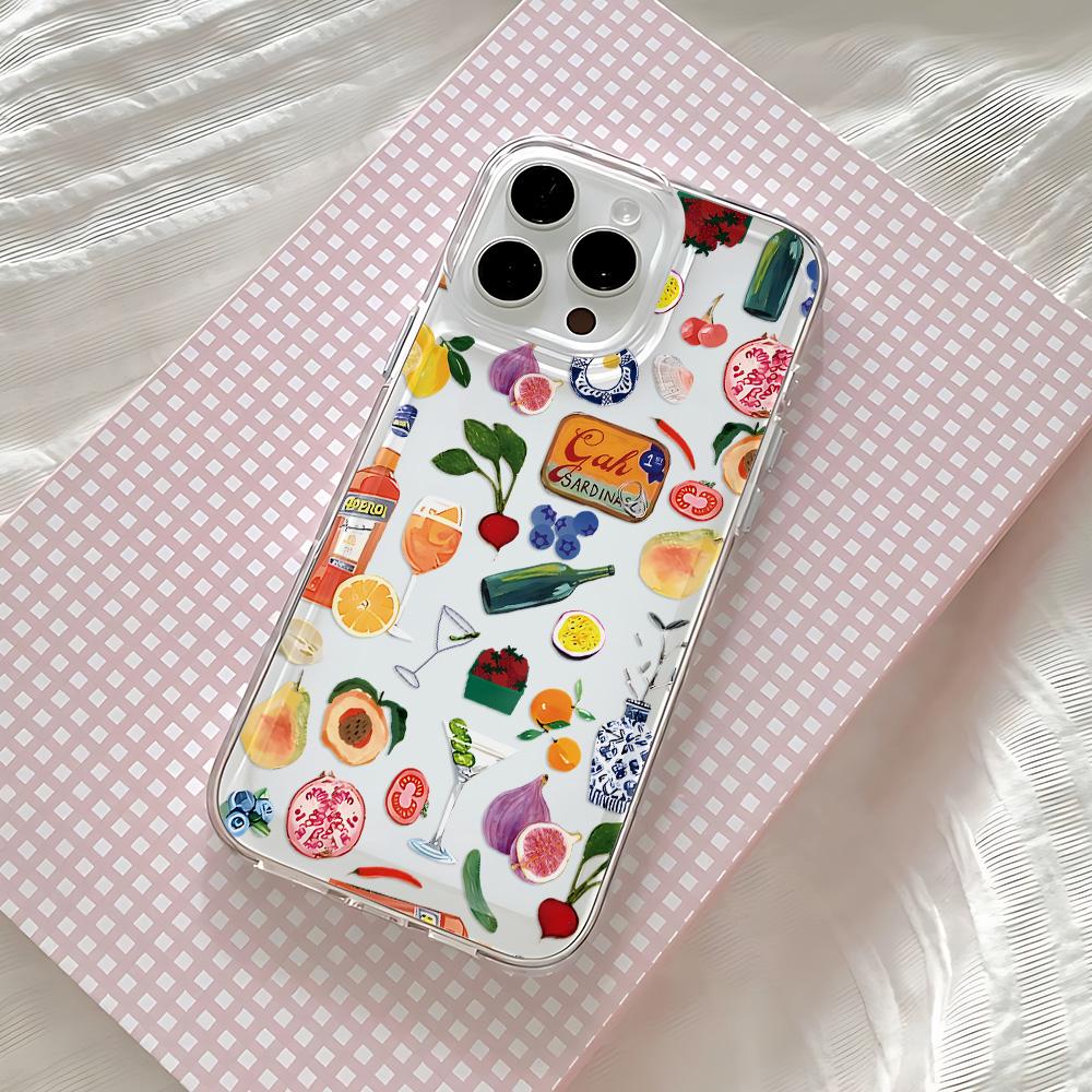 Seaside Scenery Wine Lemon Phone Case For Samsung Galaxy S26 S25 S24 S23 S22 S21 S20 FE Note 20 10 Edge Plus Ultra Lite 5G Cover