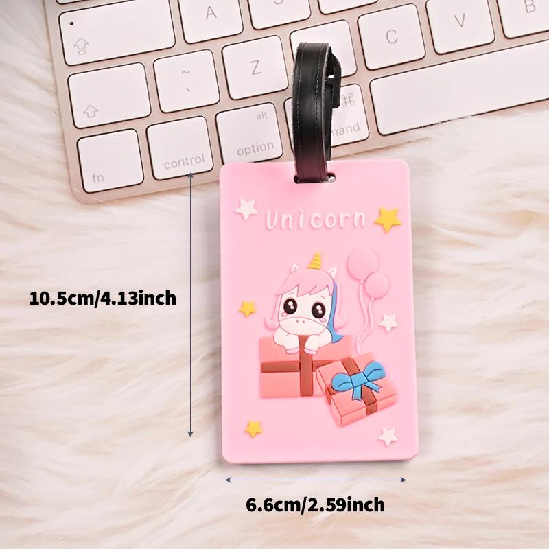 Cute PVC Card Sleeve Campus Card Work ID Protection Cover Cartoon Luggage Tag Access Card Holder Portable Baggage Boarding Label