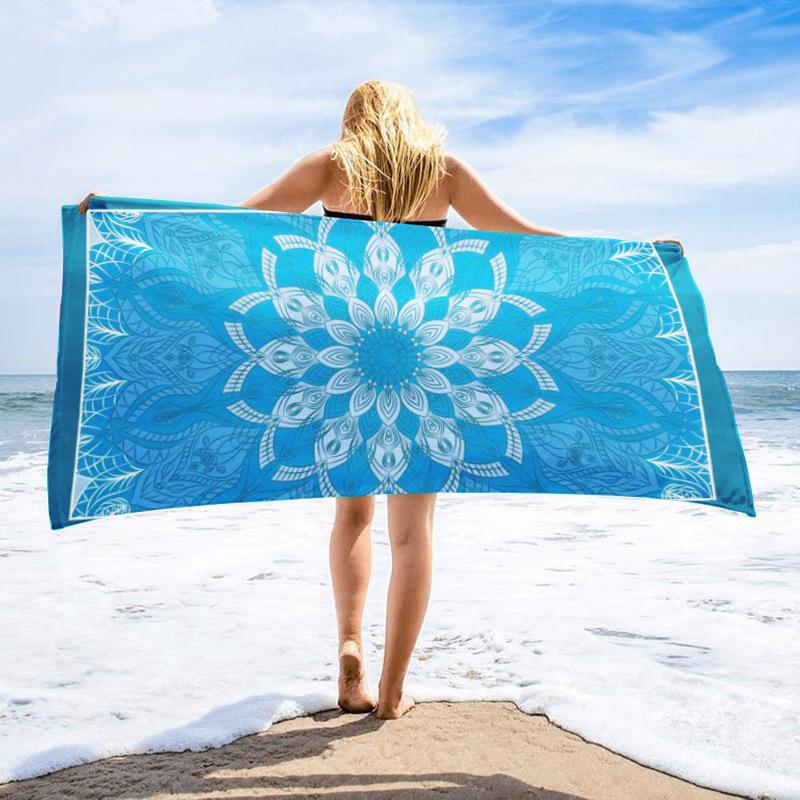 Microfiber Beach Towel Printed Beach Towel Absorbent Beach Towel