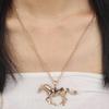 Women Silver/Gold Accessories Jewelry Necklace Pony Necklace Pendant Horse Necklace