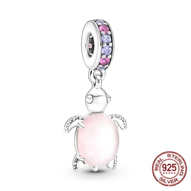 New Fit Original Bangle /Earring /Necklace ,Pendant ,Charm Bead ,925 Sterling Silver Jewely .Agate Stone Glass Sea Turtle