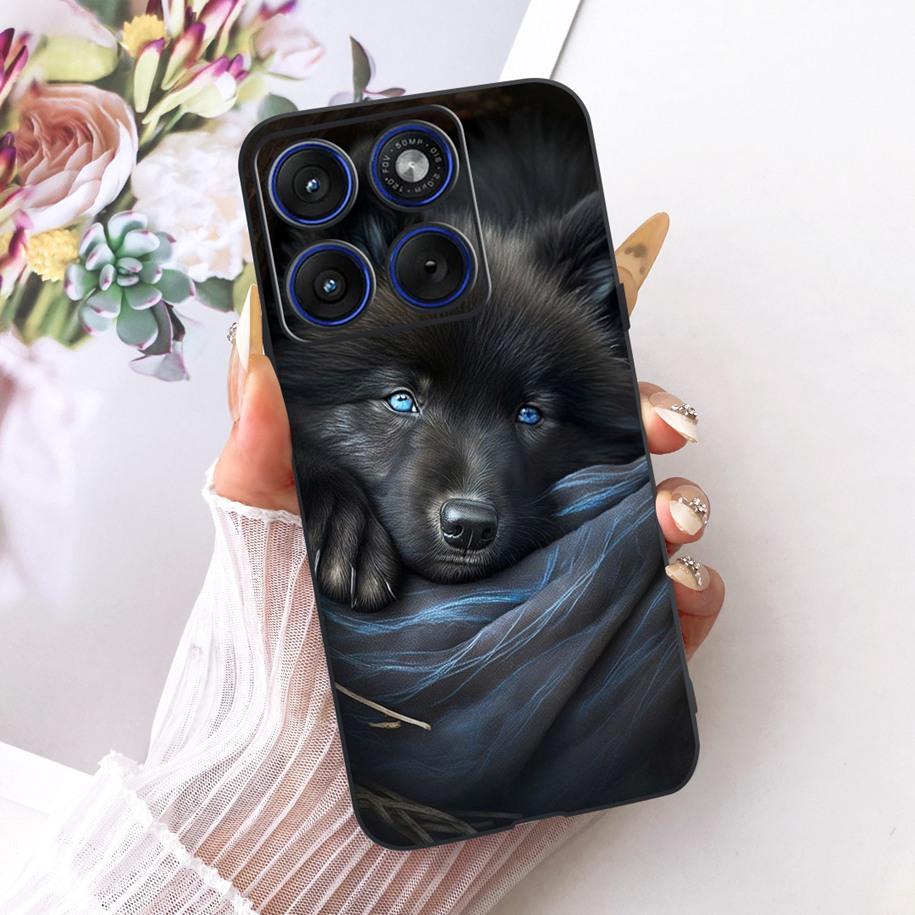 6.7" For Motorola Edge 70 Phone Case Luxury Dragon Cartoon Cover Soft Black Silicone Shell For Motorola Edge70 Moto X70 Air Etui
