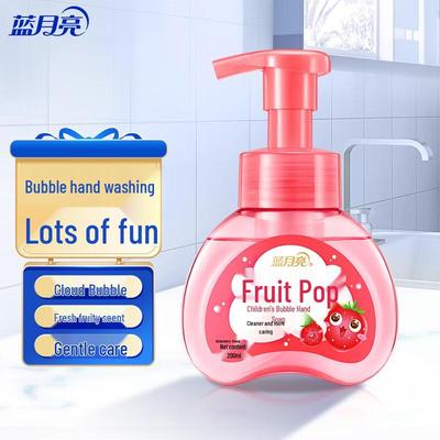 Blue Moon Fruit Bubble Fraise Savon Moussant pour les Mains pour Enfants