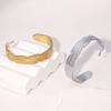 Waterproof Europe and The United States Hot-selling Stainless Steel Open Bracelet Personality Fashion Light Luxury Style Leaf