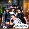 Custom Name Kpop Group Fashion Blanket  Ideal Bedding Blanket Perfect for Travel, Camping, Living Rooms, Offices, Sofas, Fan Christmas Gift