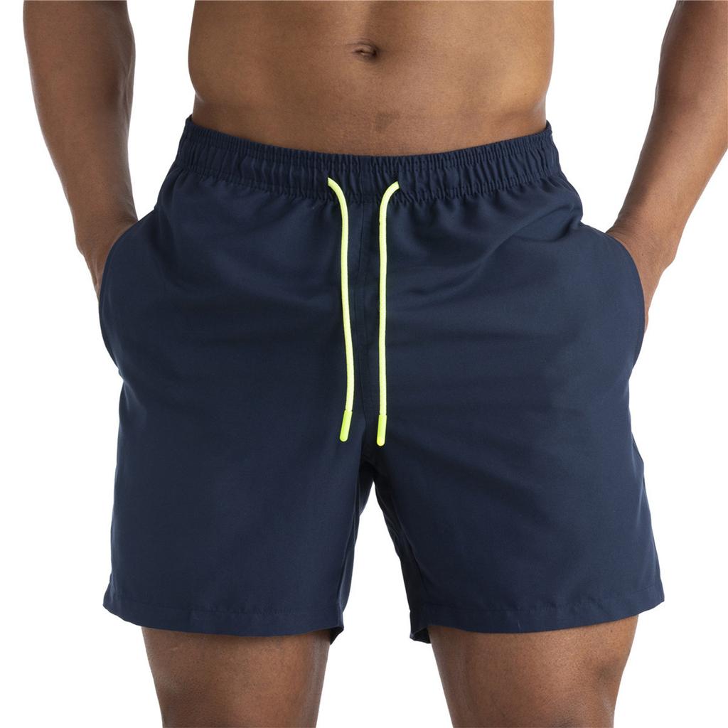 Men Swim Trunks Quick Dry Beach Shorts with Mesh Lining Elastic Waist Drawstring Pockets for Swimming Surfing